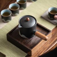 苏氏陶瓷（SUSHI CERAMICS） J0696 手绘釉画彩千里江山侧把茶壶功夫茶具礼盒套组中国风文创系列 整套茶具 (单位:套)