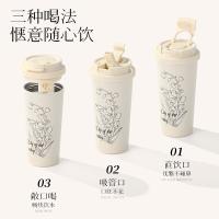 拜杰（BAIJIE） KFB-03 铃兰花咖啡杯 530ml(单位：个) 米白色