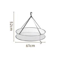 茶花（CHAHUA） 990166 围栏平铺晾晒晾衣篮 大号单层61*52cm  （单位：个） 灰色