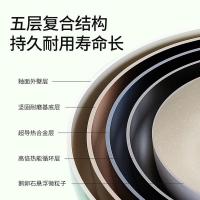 温仑山（VELOSAN）鹅卵石不粘锅炒锅-莫奈紫 麦饭石色铁锅 32cm（单位：个）