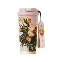 格沵（GERM） 致敬梵高系列 闪耀咖啡杯 500ml（单位：个） 夹竹桃