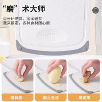 拜格（BAYCO） BX5832 双面塑料菜板 35*21.2cm （单位：个） 北欧米色