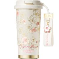 格沵（GERM） 花语系列 闪耀咖啡杯 500ml（单位：个） 樱花粉