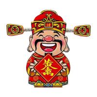 得印（befon） 2882 财神爷磁吸冰箱贴 8.3cm*4.3cm  （单位：个）