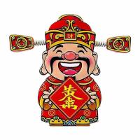 得印（befon） 2882 财神爷磁吸冰箱贴 8.3cm*4.3cm  （单位：个）