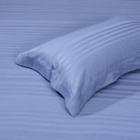 富安娜（fuanna） 博兰格 素提四件套 被套203*229cm 床单230*250cm 枕套74*48cm*2 (单位:套) 蓝色