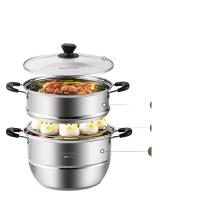 美厨（MAXCOOK） 304不锈钢复底双层蒸锅 MCZ1536 外径34cm；总高32cm；总长45cm 1个/箱 (单位:个)