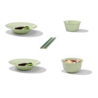 皖亭 翡玉传福餐具六件套 WT-HF-6 碗*2个+盘*2个+筷子*2双 (单位:套)