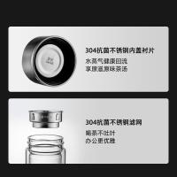 富光（FUGUANG） 玻璃杯 G2213-SH-400K 400ML 1个/盒 (单位:个) 新老包装随机发货 黑色/蓝色颜色随机