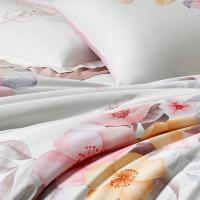 梦洁家纺 纯棉印花四件套 繁花蜜语 1010193253 被套200*230cm；床单230*245cm；短枕套50*70cm*2 (单位:套) 新老包装随机