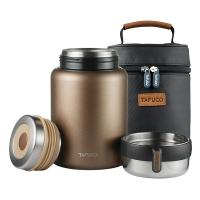 泰福高 不锈钢焖烧杯 T6230 1L 含保温袋 6个/箱 (单位:个) 颜色随机
