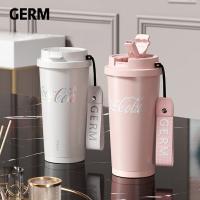 格沵（GERM） 兰系列闪耀 保温杯 500ml (单位:个) 蜜桃粉/暮色黑/奶霜白/珍珠白 颜色随机