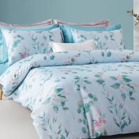 梦洁家纺 纯棉印花四件套 素简花时 1010193258 被套200*230cm；床单230*245cm；短枕套50*70cm*2 (单位:套) 新老包装随机