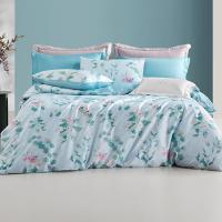 梦洁家纺 纯棉印花四件套 素简花时 1010193258 被套200*230cm；床单230*245cm；短枕套50*70cm*2 (单位:套) 新老包装随机