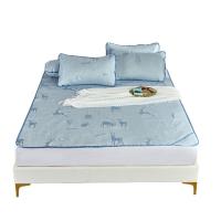 金丝莉（KINTHERI） 凉席三件套 金银花 冰丝 JX-1230 凉席180*198cm  枕席44*68cm*2 12套/箱 (单位:套) 蓝色
