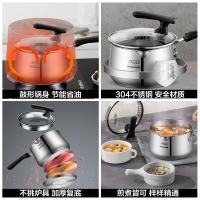 爱仕达（ASD） 威尔士不锈钢复底奶锅 燃气电磁炉通用 NS16L1Q 16cm 6口/箱 (单位:口)