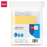 得力（deli） 加厚自封袋 19253 140mm×190mm*40只 (单位:袋) 红白款随机发货