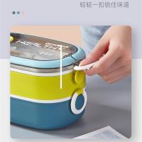 艾逸瑶选 凯里尼亚双层不锈钢饭盒 CJ-21039 1300ml 20个/箱 (单位:个) 新老包装随机发货