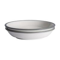 菲米生活（PHMI） 陶瓷餐具套装 FM-TC22810 圆盘8cm*2方盘7cm*2汤碗8cm碗4.75cm*6大勺小勺*6 (单位:套) 白色