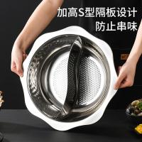 拜格（BAYCO） BG036 鸳鸯火锅 配汤漏勺 不带盖 36CM （单位：套）