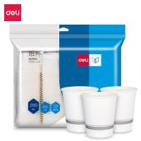 得力（deli）19210纸杯200ml 100只/袋 （单位：袋）白色