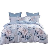 梦洁家纺 风婉 纯棉印花四件套 被套200*230cm 床单230*235cm 枕套50*70cm*2（单位：套）