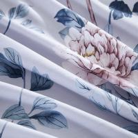 梦洁家纺 风婉 纯棉印花四件套 被套200*230cm 床单230*235cm 枕套50*70cm*2（单位：套）