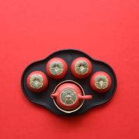 万仟堂 事事如意 茶具套装 7件套 红色（单位： 套）