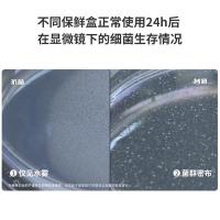 茶花（CHAHUA）Ag+抗菌密封保鲜盒 2600ml（单位：个）白色