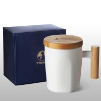 特美刻（TOMIC） TCL1329 手柄陶瓷杯 400ml  (单位：个） 白色