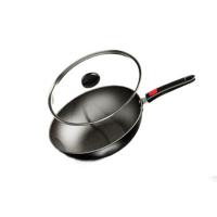 皖亭 WT-GJ-002 锦绣中华炒锅 32cm (单位: 个)黑色