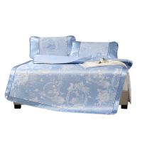 富安娜（fuanna） 盛夏荷风 冰丝提花席 席片150*200cm 枕套74*48cm*2 （单位：套）