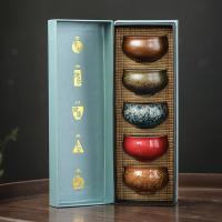 苏氏陶瓷（SUSHI CERAMICS） 伍形陶瓷 复古款 礼盒装 五行杯*5 （单位:套）