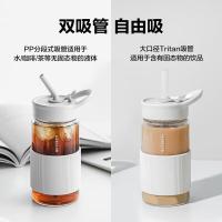 北鼎 CD1017 随行玻璃吸管杯 500ml(单位：个) 颜色随机