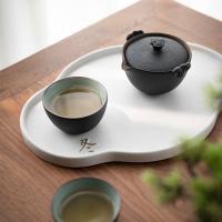 万仟堂 称心如意 陶瓷快客杯 1壶1大杯1小杯1便携包1茶巾(单位：套) 黑铁釉