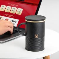 万仟堂 望杯 陶瓷杯 500ml （单位:个） 黑铁釉