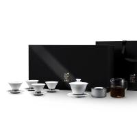 小罐茶 中式功夫套茶具礼盒装 (盖碗170ml*1+公道杯120ml*1+滤网*1+小口杯50ml*4)  颜色随机（单位：套）