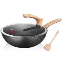 炊大皇（COOKER KING） C30JD1 麦饭石炒锅 30cm（单位：个）黑曜石