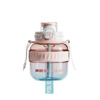 吨吨（BOTTLED JOY） D9 COOL吨吨渐变色钢环款吸喝弹跳盖水杯 tritan 600ml(单位：个) 漫粉蓝