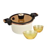 EKCO EK-KNXAMD2-ZX/KZ 康乃馨珐琅微压锅套装 26cm/5.0L+大碗*1+小碗*1 （单位:套）