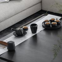 万仟堂 汉风候02 功夫茶具 6-10件套 （单位:套） 黑铁釉
