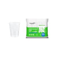 茶花（CHAHUA） 308003 一次性塑料杯210ml 100只/包 透明色 (单位:包)