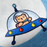 水星家纺（MERCURY） DH梦幻星空法兰绒毯 122978 100cm*140cm (单位:条) 新老包装随机发货