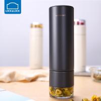 乐扣乐扣（LOCK&LOCK） LHC4233DGRY 品茗茶水分离保温杯 400ML 黑色（单位： 个）