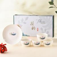 贝格帝 BGD-TW05 陶瓷餐碗套装 四碗一盘（单位：套）图案随机