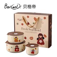 贝格帝 BGD-BX13 卡通陶瓷碗三件套 大号1000ml/中号500ml/小号300ml（单位：套）
