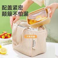 美丽雅（MARYYA）一次性饭盒 方形 750ml*20套 食品级快餐外卖水果牛皮纸打包盒带盖（单位：箱）