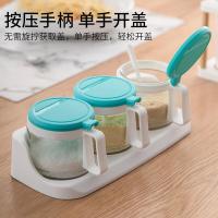 茶花（CHAHUA） 6016 圆形玻璃调味瓶 300ML*3（单位：套） 新老包装颜色随机发货