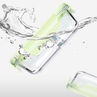 艾逸瑶选 CJ-21121 晶萃高硼硅玻璃饭盒2件套B 640ml*1+1040ml隔断*1（附叉勺）  (单位:盒)   新老包装随机发货