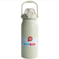 百斯克 BSK-BW235730 户外运动便携大肚保温壶带吸管304内胆 1300ml (单位: 个)绿、蓝、红、黑、白颜色随机